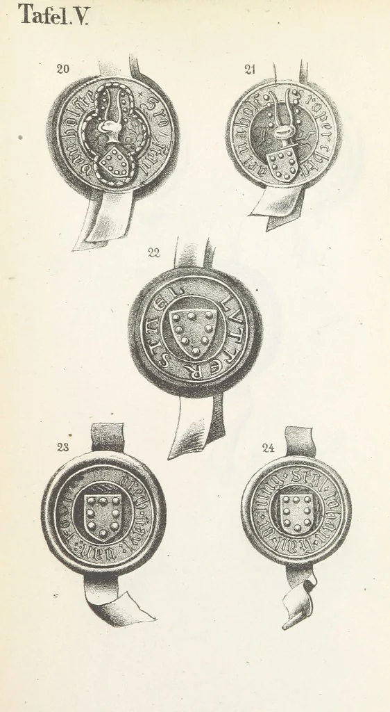 An illustration from Forschungen auf dem Gebiete der Rheinischen und Westphälischen Geschichte, etc, 1864, leaf 579