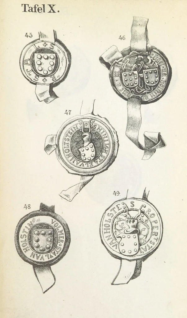 An illustration from Forschungen auf dem Gebiete der Rheinischen und Westphälischen Geschichte, etc, 1864, leaf 589