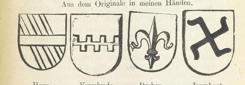 An illustration from Forschungen auf dem Gebiete der Rheinischen und Westphälischen Geschichte, etc, 1864, leaf 281