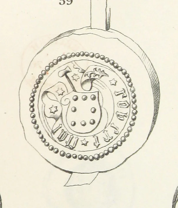 An illustration from Forschungen auf dem Gebiete der Rheinischen und Westphälischen Geschichte, etc, 1864, leaf 345