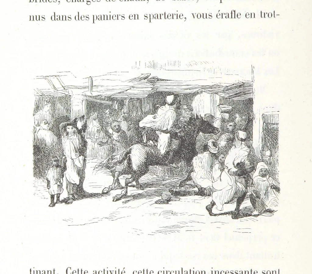 An illustration from À travers la Kabylie, etc, 1865, leaf 100