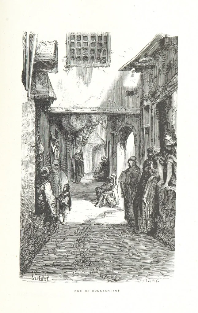 An illustration from À travers la Kabylie, etc, 1865, leaf 103