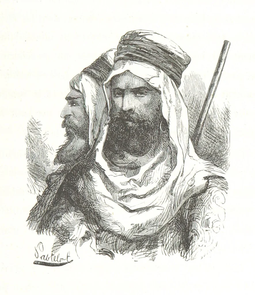 An illustration from À travers la Kabylie, etc, 1865, leaf 127