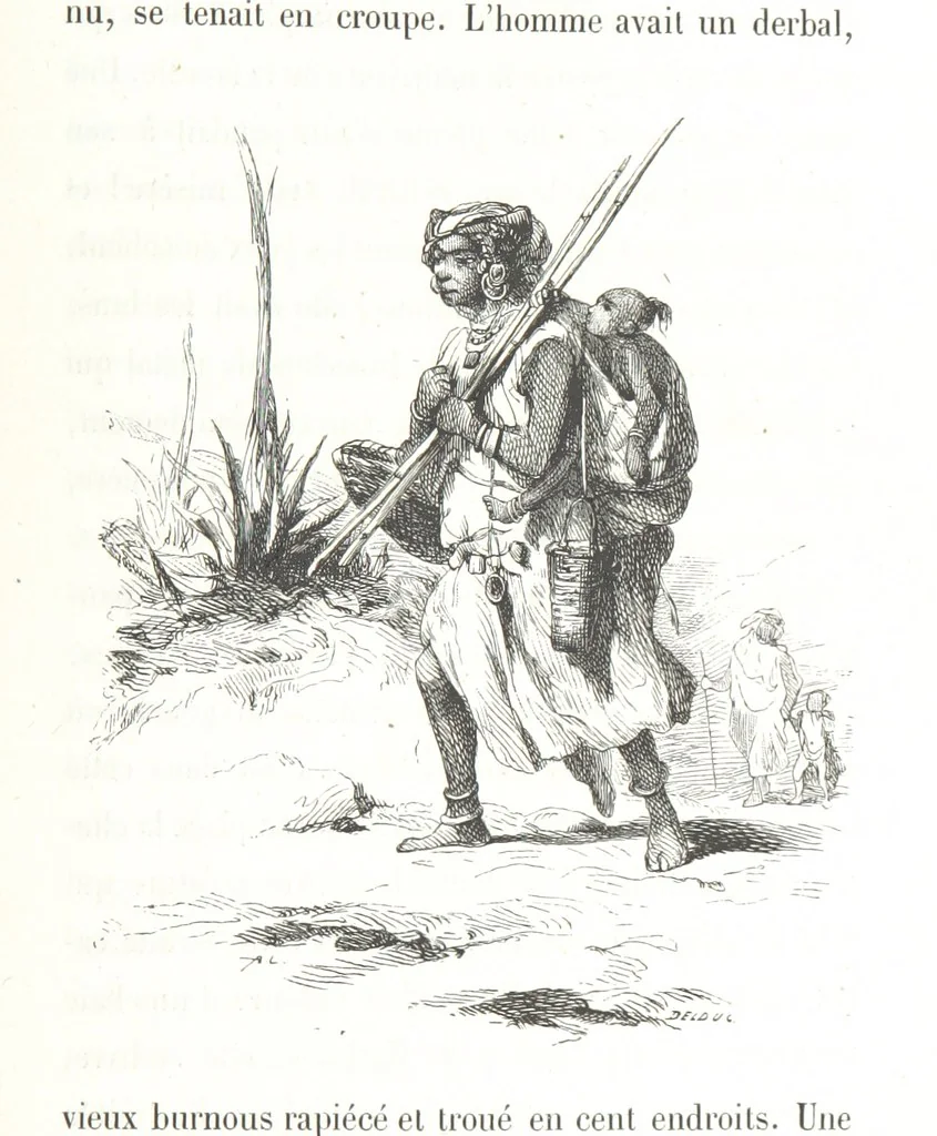 An illustration from À travers la Kabylie, etc, 1865, leaf 145