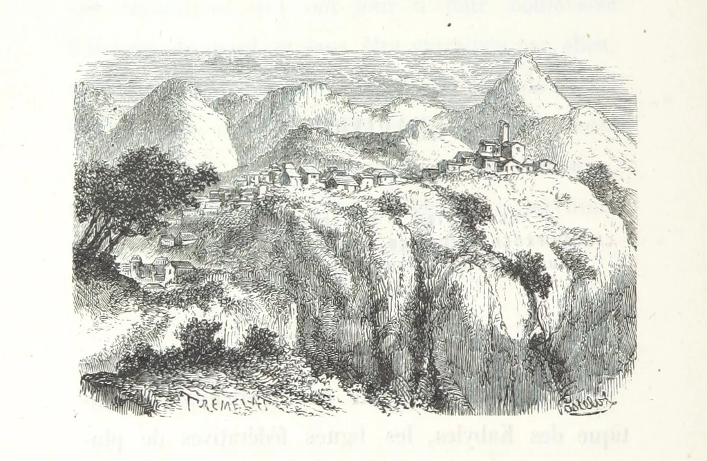 An illustration from À travers la Kabylie, etc, 1865, leaf 174