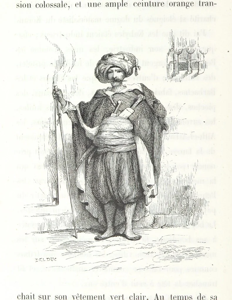 An illustration from À travers la Kabylie, etc, 1865, leaf 202