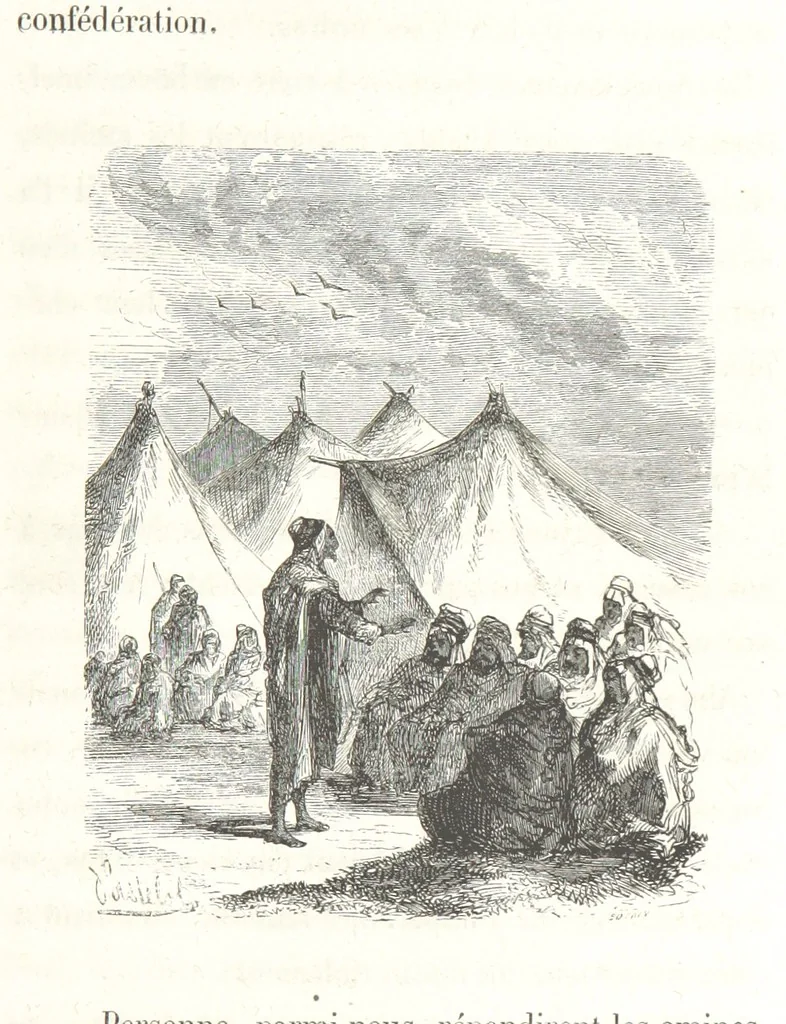 An illustration from À travers la Kabylie, etc, 1865, leaf 393