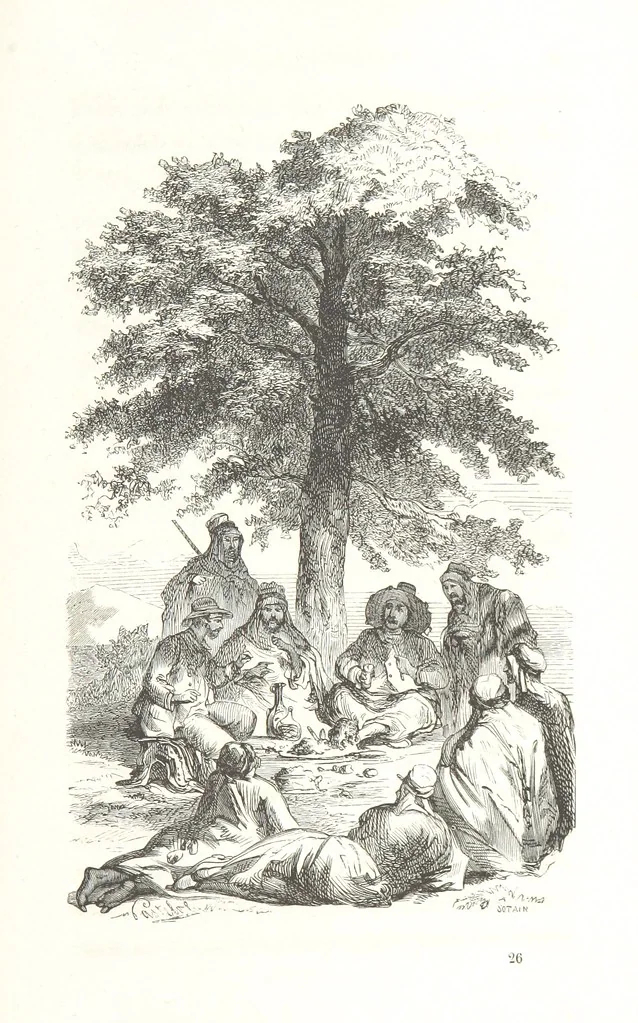 An illustration from À travers la Kabylie, etc, 1865, leaf 417