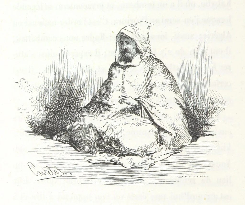 An illustration from À travers la Kabylie, etc, 1865, leaf 98