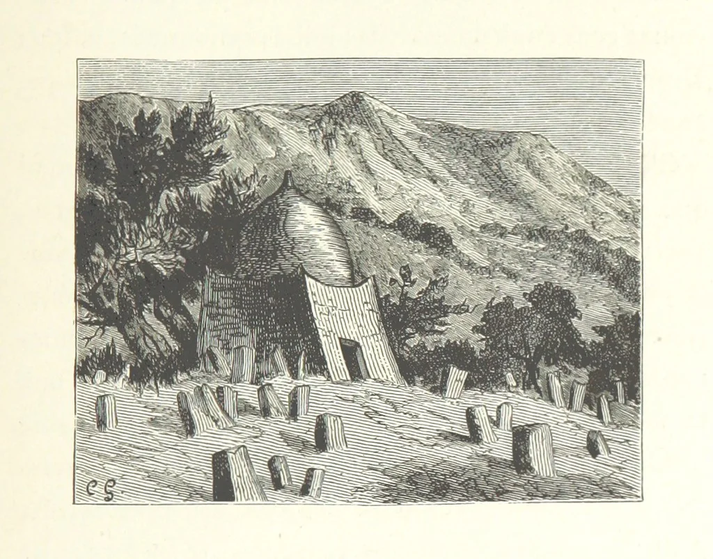 An illustration from Kabyles et Kroumirs ... Dessins de MM. Andrieux, Duhousset, C. Gosselin, II. Vogel, d'après le croquis de l'auteur. Gravure de F. Méaulle, 1882, leaf 171