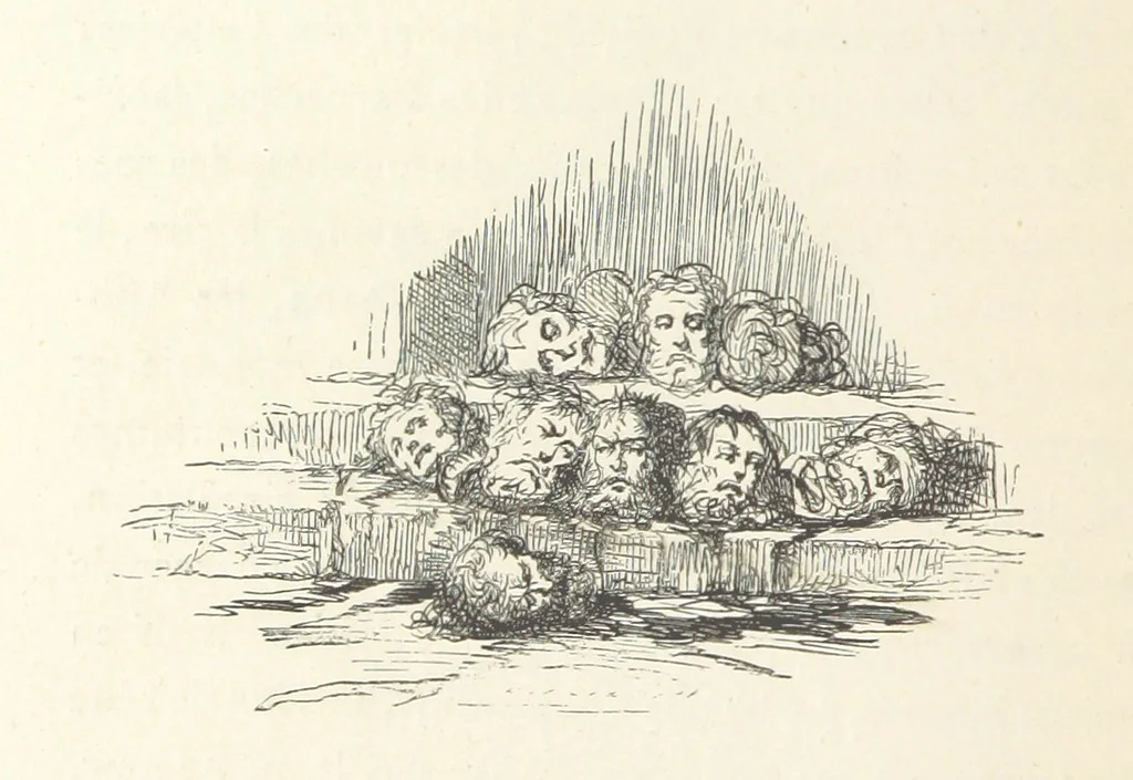 An illustration from Kabyles et Kroumirs ... Dessins de MM. Andrieux, Duhousset, C. Gosselin, II. Vogel, d'après le croquis de l'auteur. Gravure de F. Méaulle, 1882, leaf 186