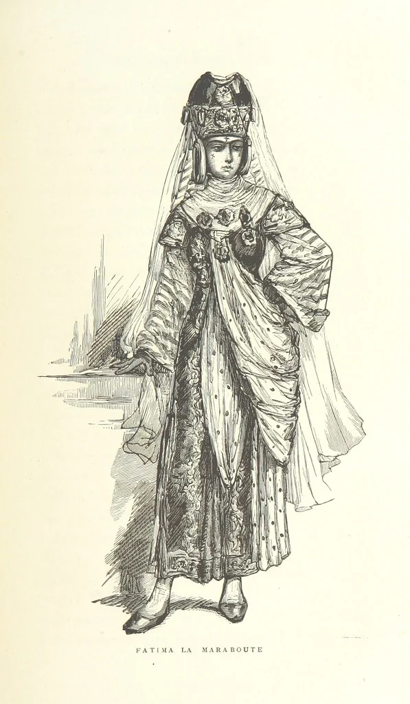 An illustration from Kabyles et Kroumirs ... Dessins de MM. Andrieux, Duhousset, C. Gosselin, II. Vogel, d'après le croquis de l'auteur. Gravure de F. Méaulle, 1882, leaf 191