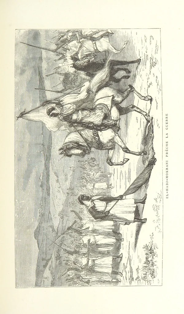 An illustration from Kabyles et Kroumirs ... Dessins de MM. Andrieux, Duhousset, C. Gosselin, II. Vogel, d'après le croquis de l'auteur. Gravure de F. Méaulle, 1882, leaf 279