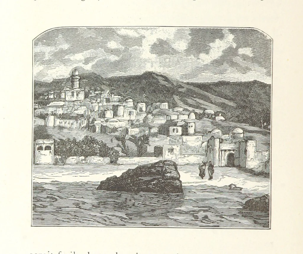 An illustration from Kabyles et Kroumirs ... Dessins de MM. Andrieux, Duhousset, C. Gosselin, II. Vogel, d'après le croquis de l'auteur. Gravure de F. Méaulle, 1882, leaf 34