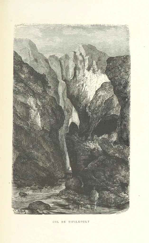 An illustration from Kabyles et Kroumirs ... Dessins de MM. Andrieux, Duhousset, C. Gosselin, II. Vogel, d'après le croquis de l'auteur. Gravure de F. Méaulle, 1882, leaf 359
