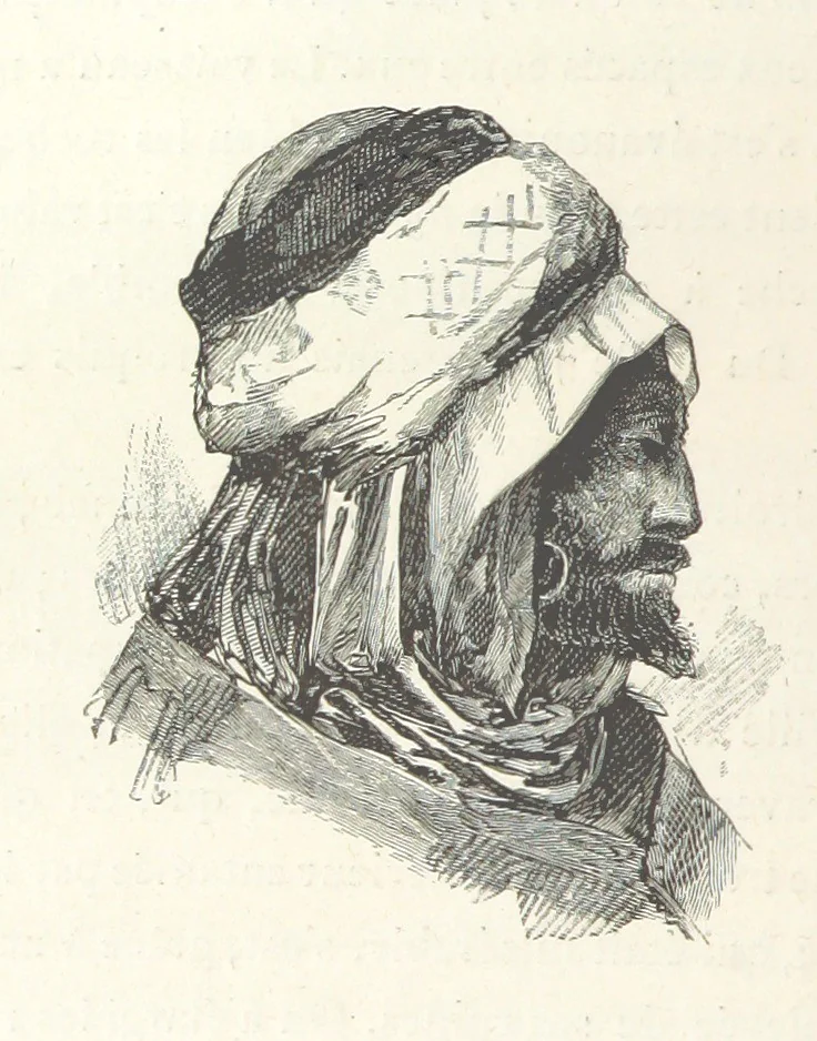 An illustration from Kabyles et Kroumirs ... Dessins de MM. Andrieux, Duhousset, C. Gosselin, II. Vogel, d'après le croquis de l'auteur. Gravure de F. Méaulle, 1882, leaf 42