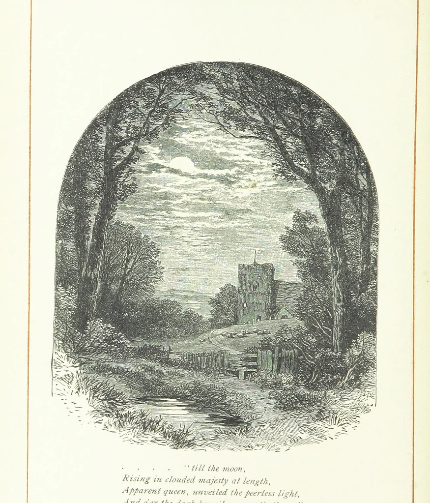 An illustration from With the Poets. A selection of English Poetry, 1883, leaf 106