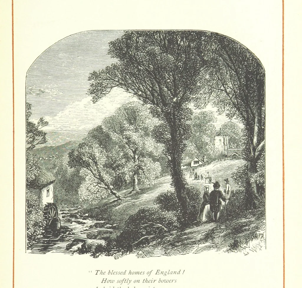An illustration from With the Poets. A selection of English Poetry, 1883, leaf 375