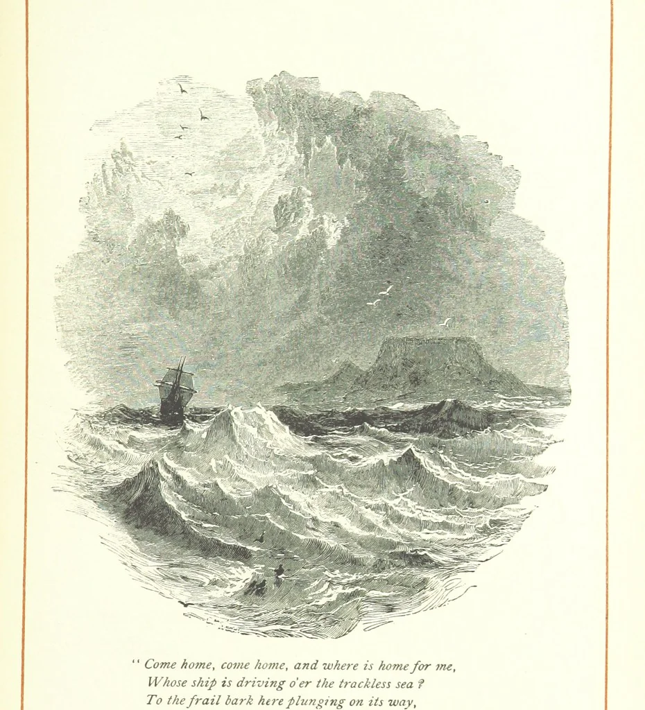 An illustration from With the Poets. A selection of English Poetry, 1883, leaf 409