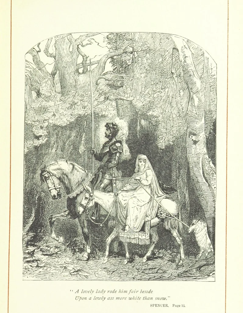 An illustration from With the Poets. A selection of English Poetry, 1883, leaf 65