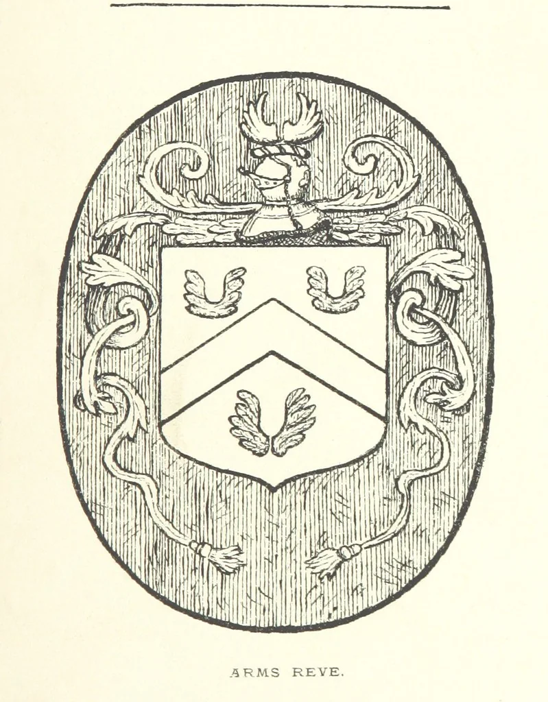 An illustration from The Church Heraldry of Norfolk: a description of all coats of arms on brasses, monuments, etc., now to be found in the county. Illustrated ... With Notes from the inscriptions attached, 1885, leaf 273