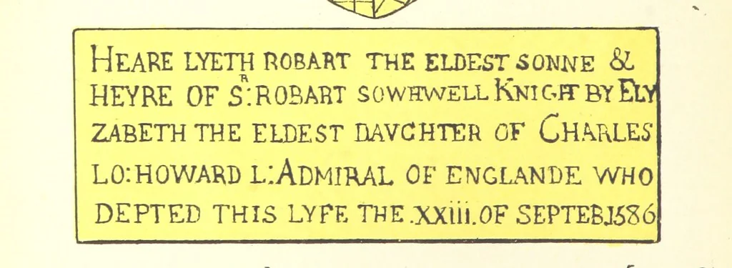 An illustration from The Church Heraldry of Norfolk: a description of all coats of arms on brasses, monuments, etc., now to be found in the county. Illustrated ... With Notes from the inscriptions attached, 1885, leaf 434