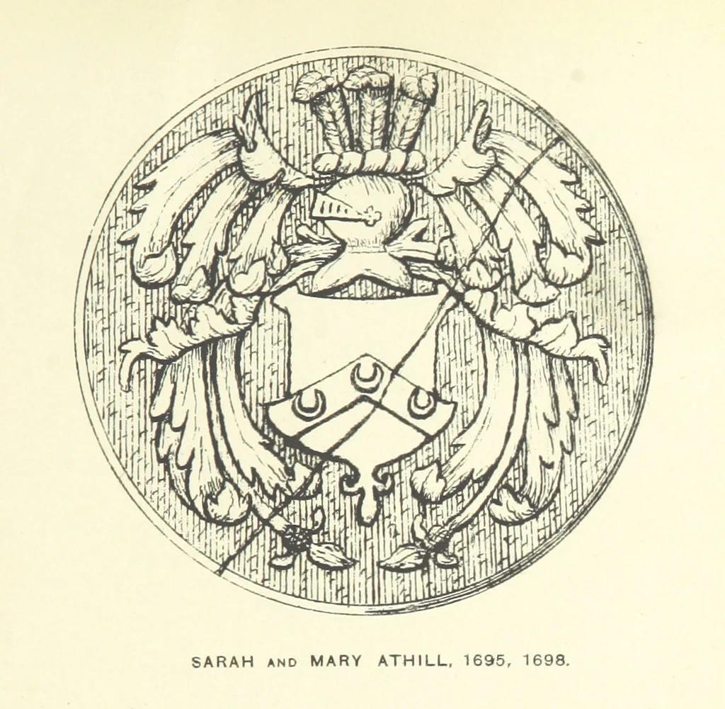 An illustration from The Church Heraldry of Norfolk: a description of all coats of arms on brasses, monuments, etc., now to be found in the county. Illustrated ... With Notes from the inscriptions attached, 1885, leaf 141