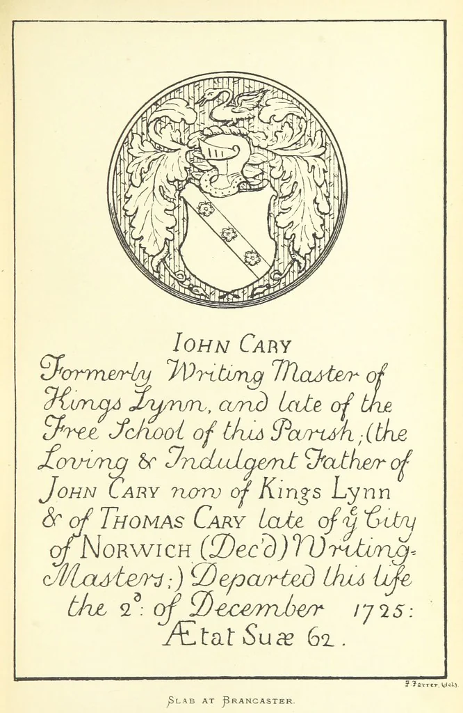 An illustration from The Church Heraldry of Norfolk: a description of all coats of arms on brasses, monuments, etc., now to be found in the county. Illustrated ... With Notes from the inscriptions attached, 1885, leaf 417
