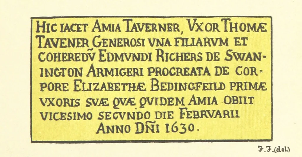 An illustration from The Church Heraldry of Norfolk: a description of all coats of arms on brasses, monuments, etc., now to be found in the county. Illustrated ... With Notes from the inscriptions attached, 1885, leaf 61