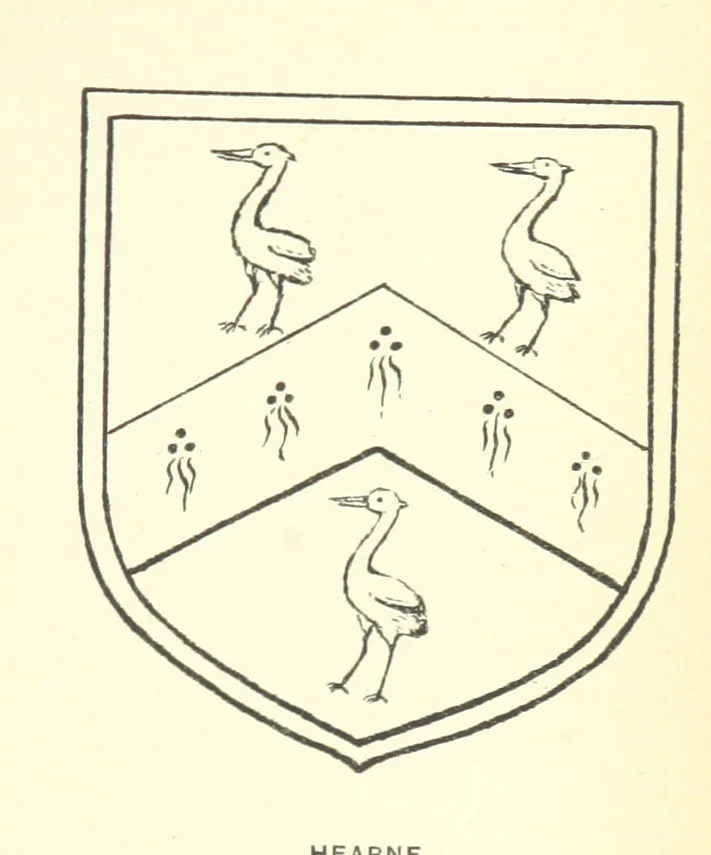An illustration from The Church Heraldry of Norfolk: a description of all coats of arms on brasses, monuments, etc., now to be found in the county. Illustrated ... With Notes from the inscriptions attached, 1885, leaf 107