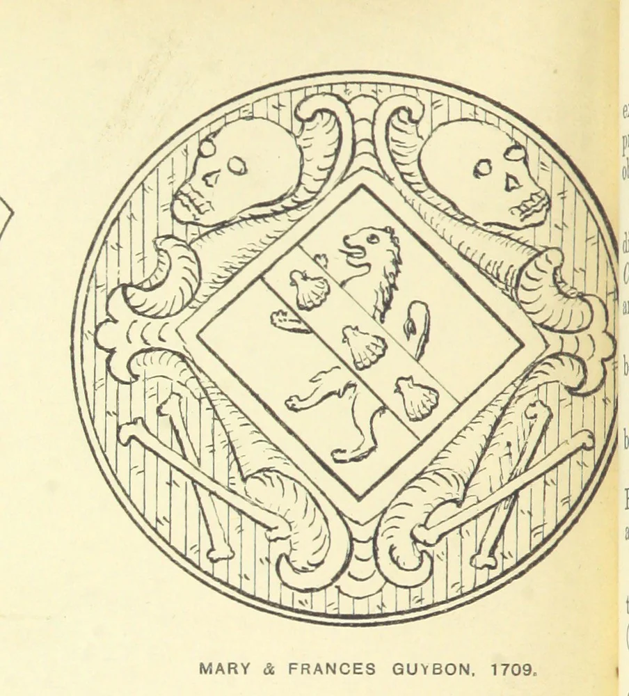 An illustration from The Church Heraldry of Norfolk: a description of all coats of arms on brasses, monuments, etc., now to be found in the county. Illustrated ... With Notes from the inscriptions attached, 1885, leaf 140