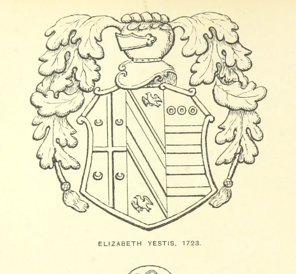 An illustration from The Church Heraldry of Norfolk: a description of all coats of arms on brasses, monuments, etc., now to be found in the county. Illustrated ... With Notes from the inscriptions attached, 1885, leaf 88