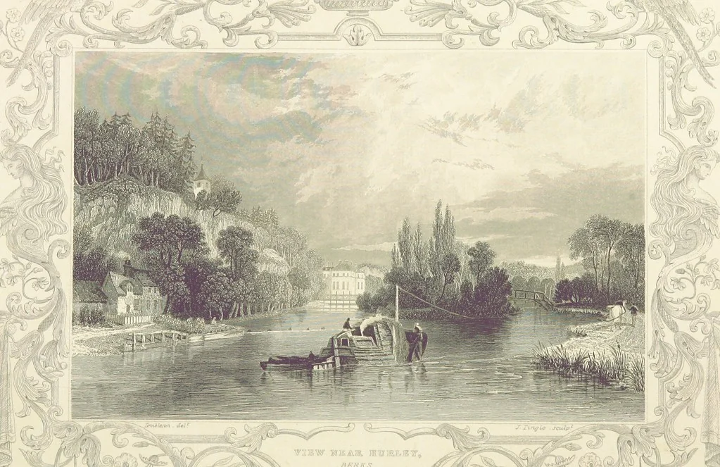 An illustration from Tombleson's Thames. [Plates. German edition. Descriptive text by W. G. Fearnside.] Ger, 1834, leaf 114
