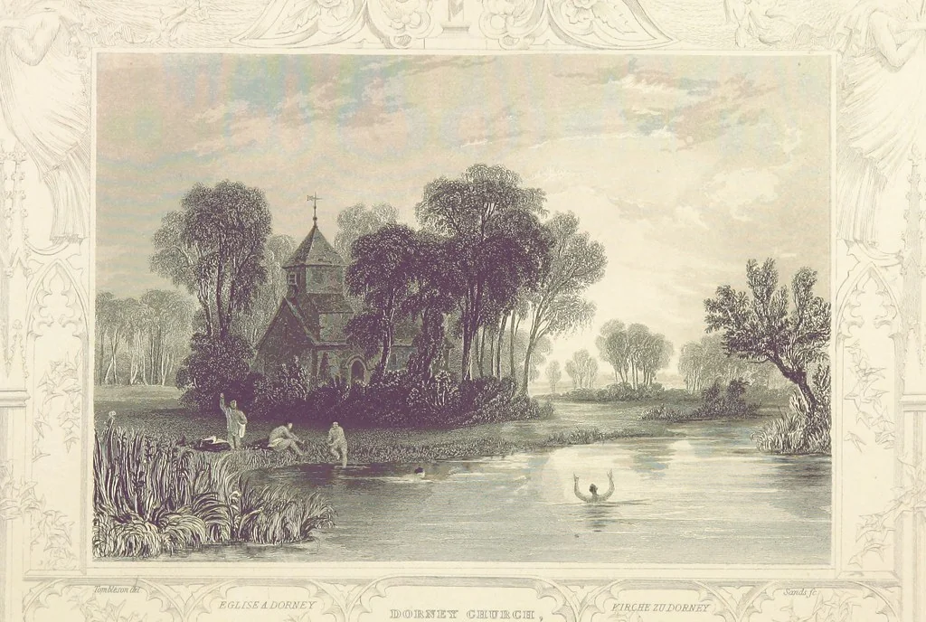 An illustration from Tombleson's Thames. [Plates. German edition. Descriptive text by W. G. Fearnside.] Ger, 1834, leaf 158