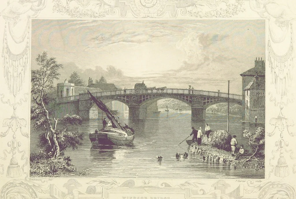 An illustration from Tombleson's Thames. [Plates. German edition. Descriptive text by W. G. Fearnside.] Ger, 1834, leaf 162