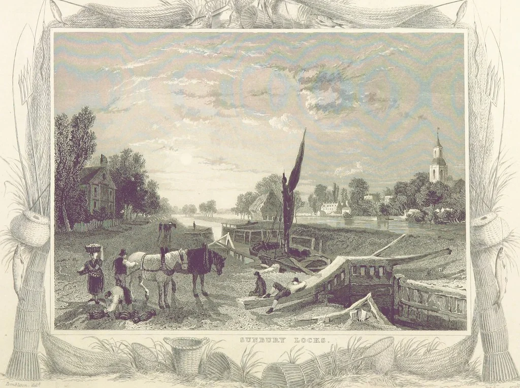 An illustration from Tombleson's Thames. [Plates. German edition. Descriptive text by W. G. Fearnside.] Ger, 1834, leaf 190