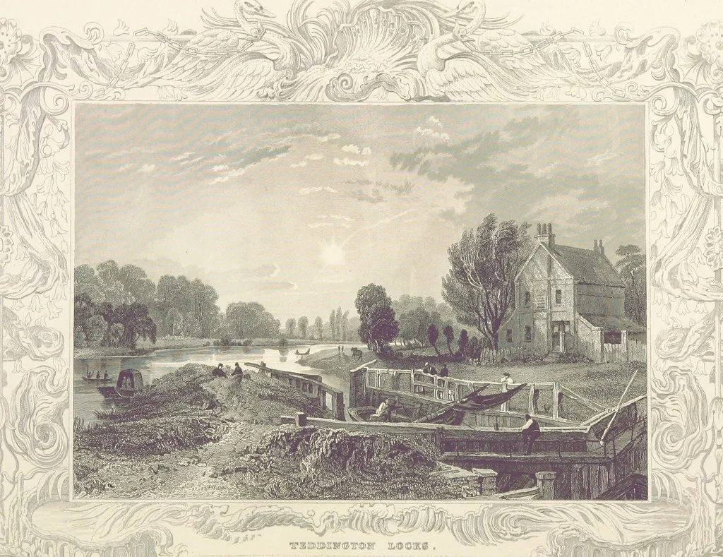 An illustration from Tombleson's Thames. [Plates. German edition. Descriptive text by W. G. Fearnside.] Ger, 1834, leaf 202