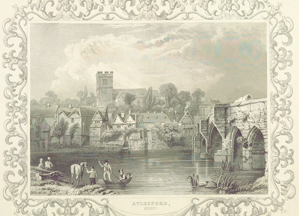 An illustration from Tombleson's Thames. [Plates. German edition. Descriptive text by W. G. Fearnside.] Ger, 1834, leaf 352