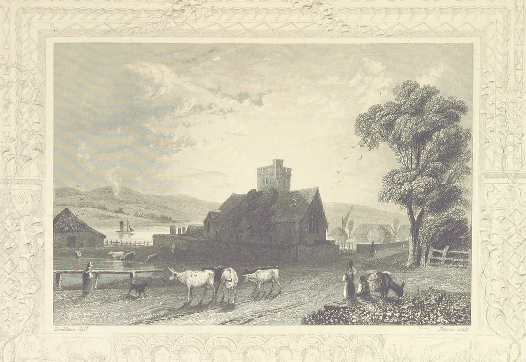 An illustration from Tombleson's Thames. [Plates. German edition. Descriptive text by W. G. Fearnside.] Ger, 1834, leaf 369