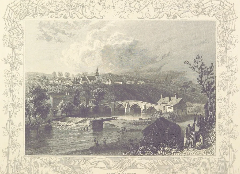 An illustration from Tombleson's Thames. [Plates. German edition. Descriptive text by W. G. Fearnside.] Ger, 1834, leaf 377