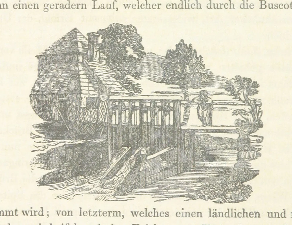 An illustration from Tombleson's Thames. [Plates. German edition. Descriptive text by W. G. Fearnside.] Ger, 1834, leaf 42