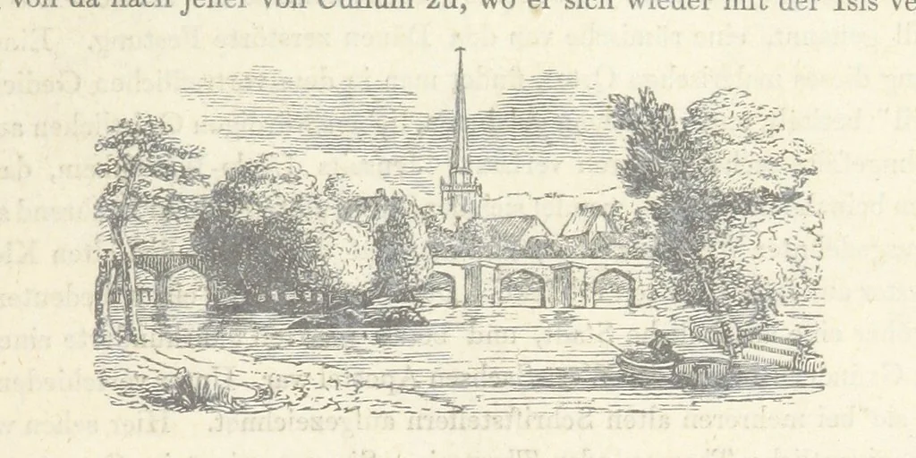 An illustration from Tombleson's Thames. [Plates. German edition. Descriptive text by W. G. Fearnside.] Ger, 1834, leaf 79