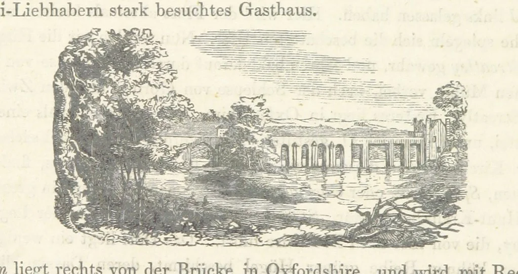 An illustration from Tombleson's Thames. [Plates. German edition. Descriptive text by W. G. Fearnside.] Ger, 1834, leaf 86