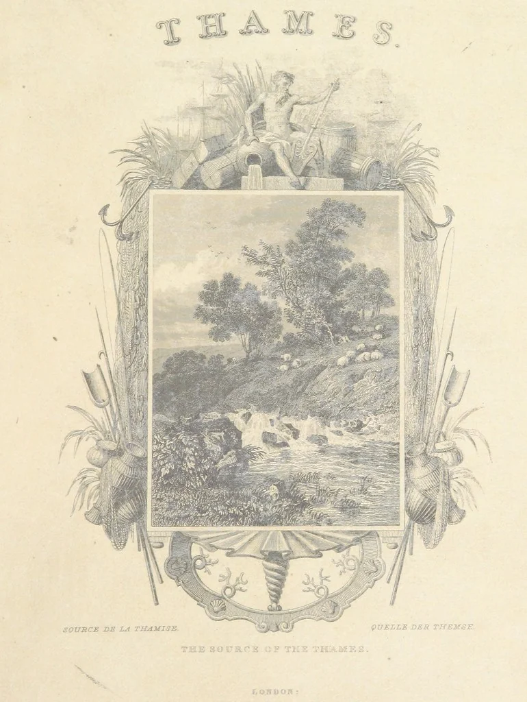 An illustration from Tombleson's Thames. [Plates. German edition. Descriptive text by W. G. Fearnside.] Ger, 1834, leaf 9