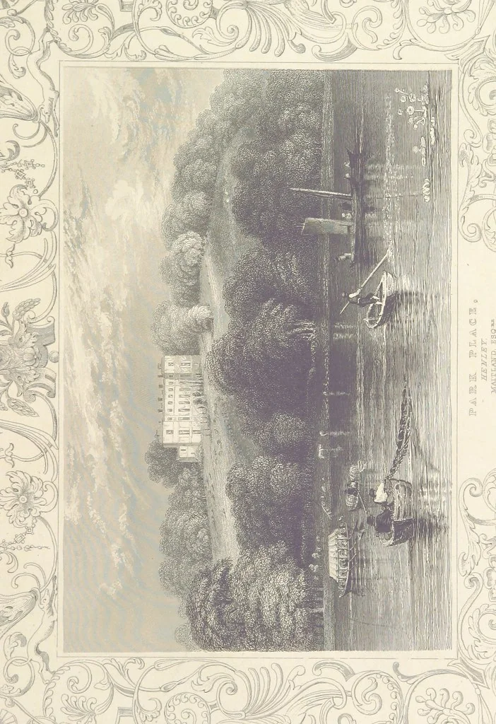 An illustration from Tombleson's Thames. [Plates. German edition. Descriptive text by W. G. Fearnside.] Ger, 1834, leaf 91