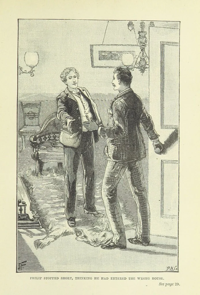 An illustration from In Fellowship; or, the possibilities of influence. [A story.] By the author of “Brotherhood.”, 1890, leaf 31