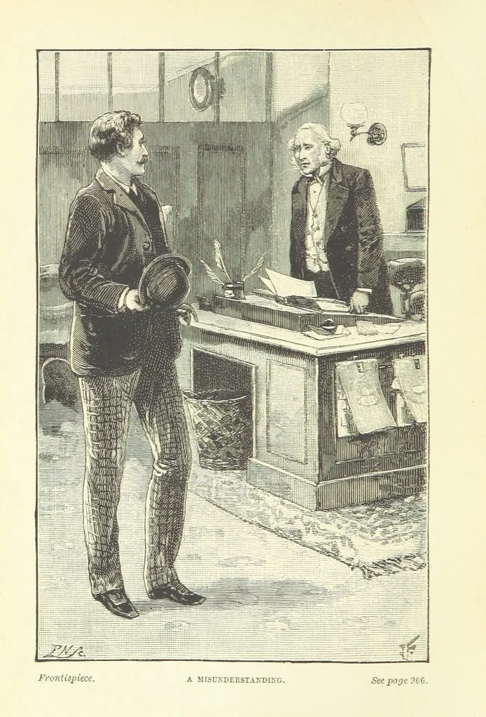 An illustration from In Fellowship; or, the possibilities of influence. [A story.] By the author of “Brotherhood.”, 1890, leaf 6