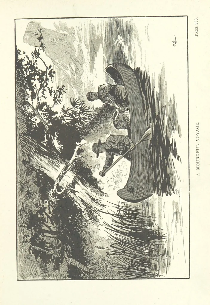 An illustration from The Golden Magnet: a tale of the Land of the Incas, etc, 1884, leaf 357