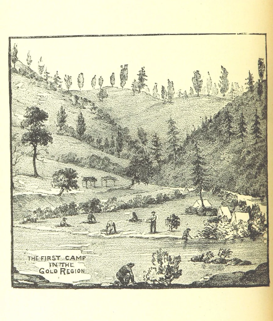 An illustration from The Experiences of a Forty-niner during thirty-four years residence in California and Australia ... Edited by Frederick T. Wallace, 1888, leaf 138