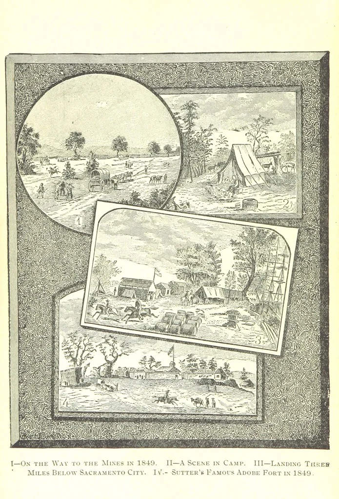 An illustration from The Experiences of a Forty-niner during thirty-four years residence in California and Australia ... Edited by Frederick T. Wallace, 1888, leaf 8